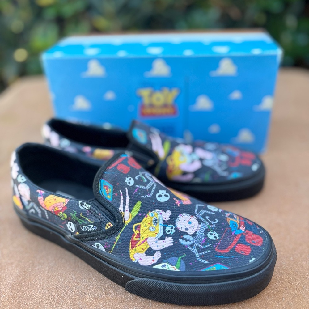Vans Toy Story Sid Character Slip-Ons - Black and Multicolor